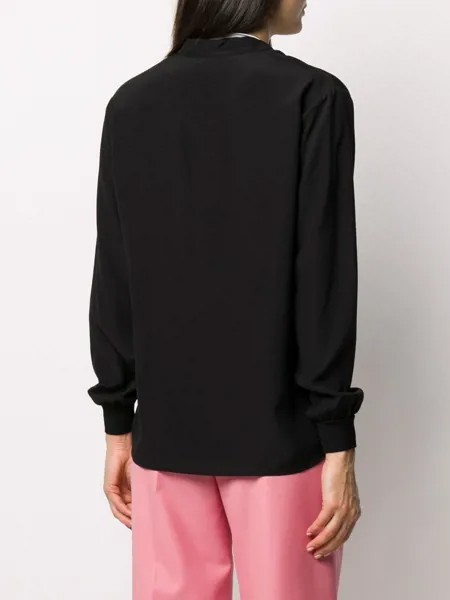 Givenchy блузка с завязками и логотипом