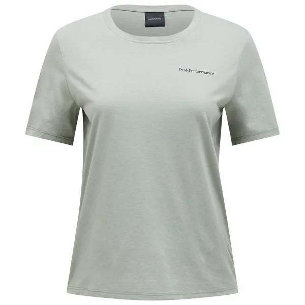 Функциональная рубашка Peak Performance Women's Explore Logo Tee, цвет Limit Green