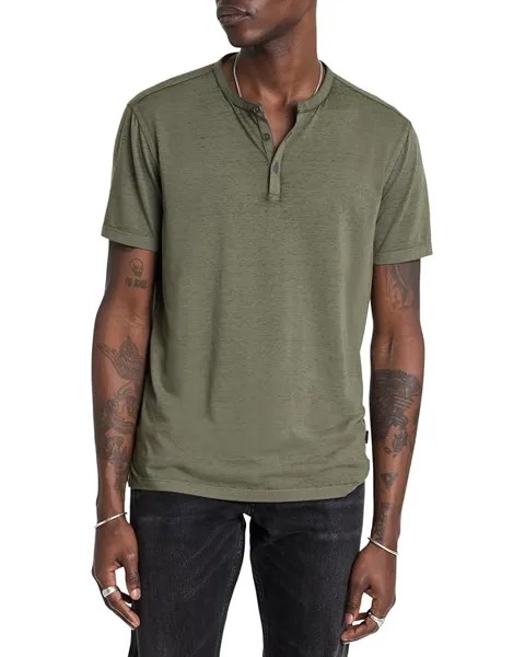 Футболка John Varvatos Duke Henley K4463F24, цвет Eucalyptus