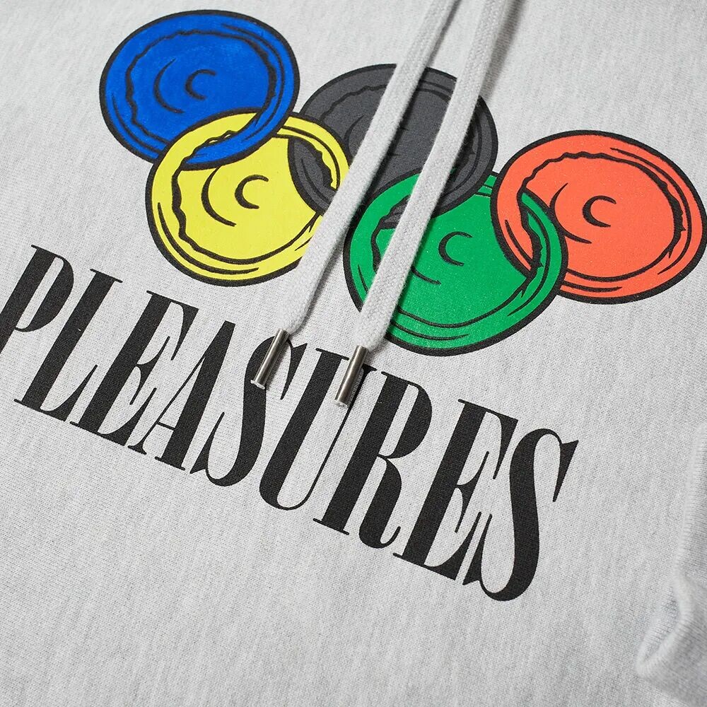 Pleasures END. Худи Fastest 'Sexual Satisfaction' от x, серый