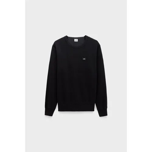 Толстовка C.P. Company light fleece logo detail sweatshirt, размер 52, черный