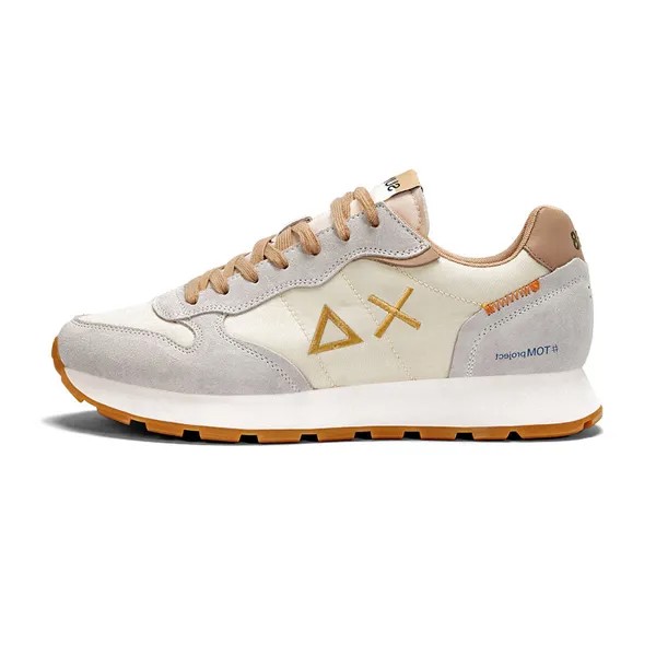 Кроссовки SUN68 Lifestyle Shoes Men Low-top Beige/Brown, цвет Off White