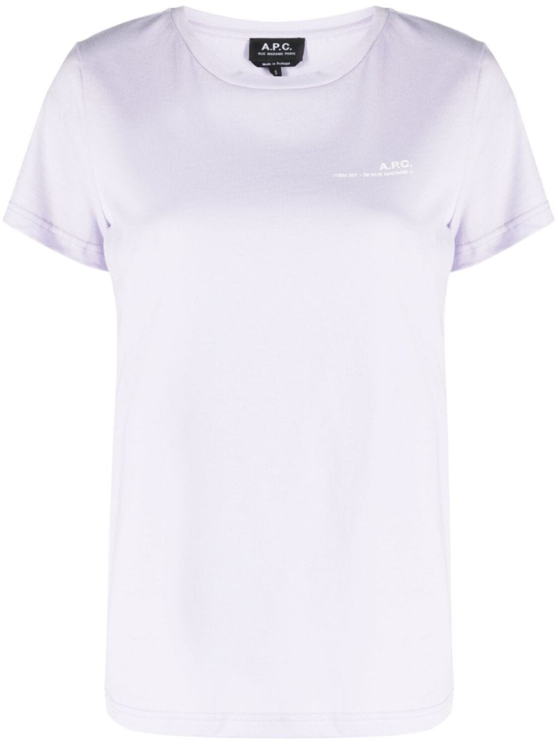 A.P.C. футболка с логотипом, фиолетовый