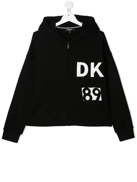 Dkny Kids худи на молнии с логотипом