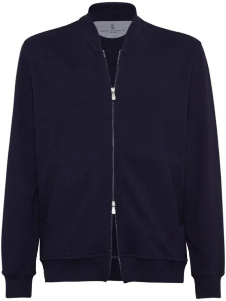 Brunello Cucinelli толстовка на молнии, синий