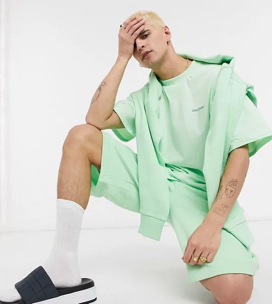 Зеленые шорты от комплекта COLLUSION-Зеленый цвет