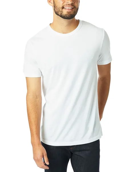 Мужская модальная футболка tri-blend с круглым вырезом Alternative Apparel, белый