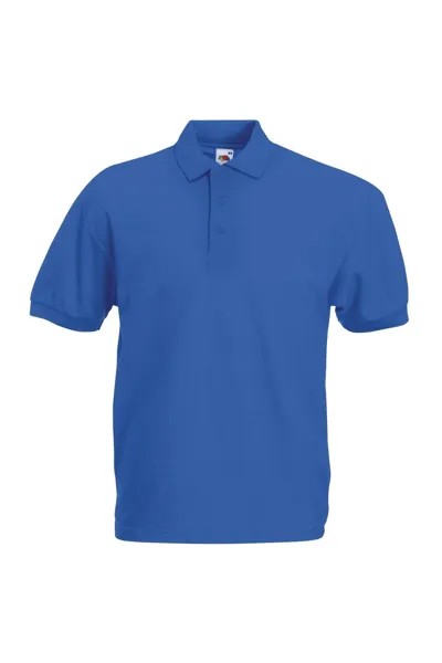 Рубашка поло с короткими рукавами из пике 65/35 Fruit of the Loom, синий