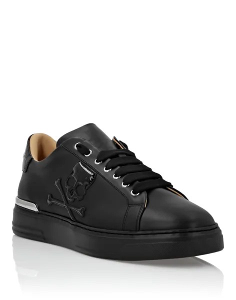 Кроссовки Lo-Top Skull&Bones Philipp Plein, цвет Black / Black