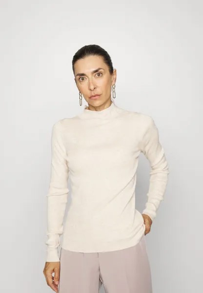 Джемпер Marc O'Polo Longsleeve Stand Up Collar Structure, светло-бежевый меланж