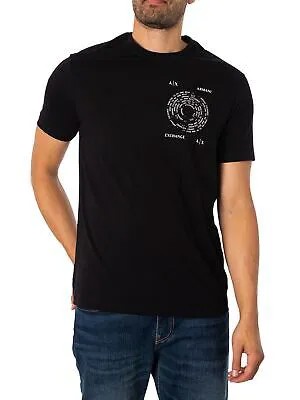 Мужская футболка Armani Exchange Circle Logo Pima, черная
