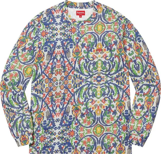 Лонгслив Supreme Small Box 'Tapestry', разноцветный