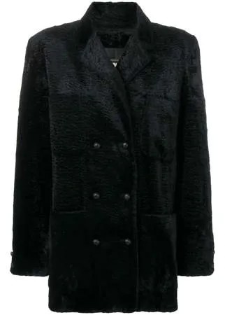 Fendi Pre-Owned фактурное пальто