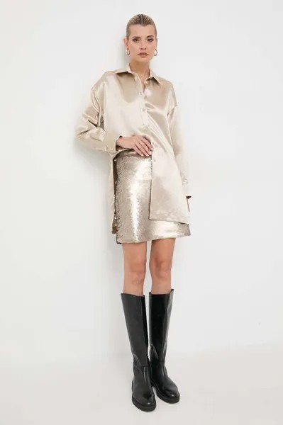 Рубашка Max Mara Leisure, бежевый