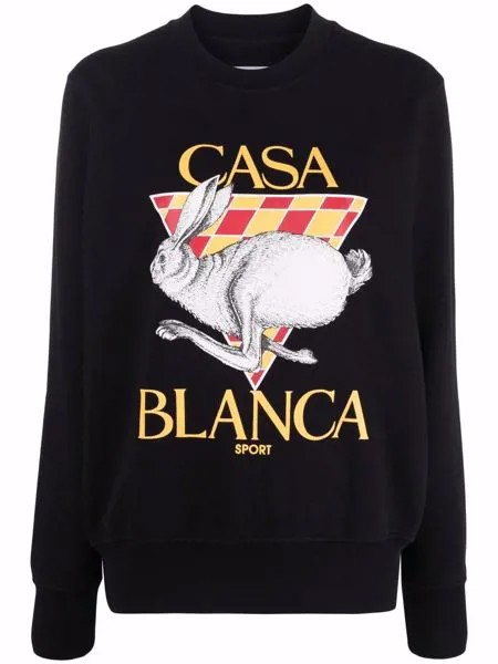 Casablanca logo-print jumper