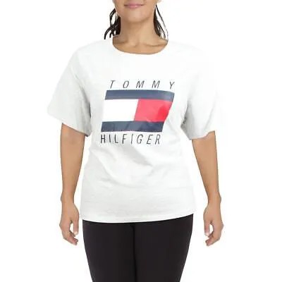 Женская вязаная футболка с логотипом Tommy Hilfiger Sport Top Plus BHFO 5031