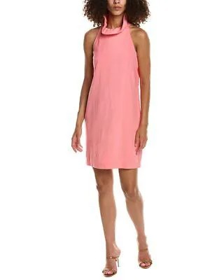 Женское платье прямого кроя Trina Turk персикового цвета