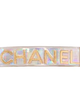 Chanel Pre-Owned заколка для волос 1995-го года с логотипом