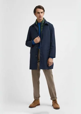 Плащ мужской United Colors of Benetton 21A_22IZ5K2E8 синий XL