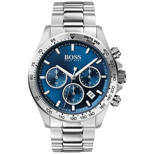 Наручные часы BOSS Hero, серебряный, синий