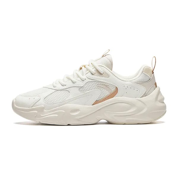 Кроссовки ANTA Life Collection Lifestyle Shoes Women's Mid-top Light Walnut/oatmeal White, слоновая кость