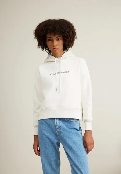 Толстовка Calvin Klein Jeans Archival Monologo Hoodie, цвет слоновой кости