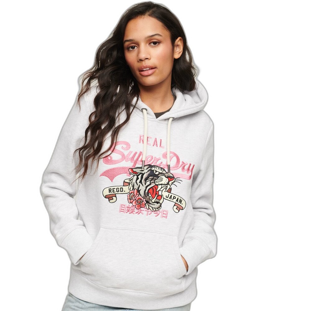 Худи Superdry Vintage Logo Metl, серый