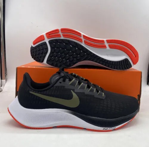 Кроссовки для бега Nike Air Zoom Pegasus 37 черные оливковые BQ9646-004 мужские размер