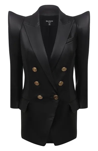 Кожаный жакет Balmain