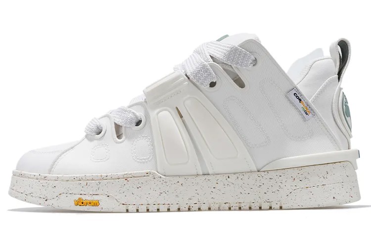 Кроссовки palladium Skateboarding Shoes Men Low-top Marshmallow White/green, зеленый