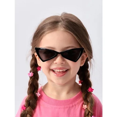 50673, Очки детские солнцезащитные UV400 Happy Baby, с защитой от ультрафиолетового излучения, треугольные, розовые