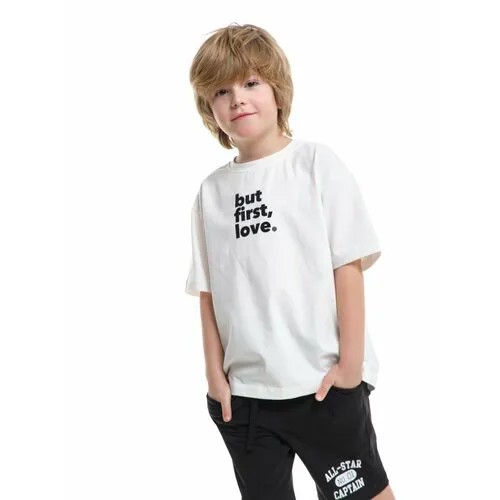 Футболка Mini Maxi, размер 134, белый
