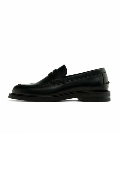 Тапочки PENNY STRAP LOAFERS Massimo Dutti, цвет black