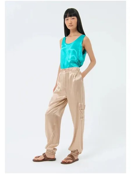 Женские брюки cargo fit Fracomina, бежевый