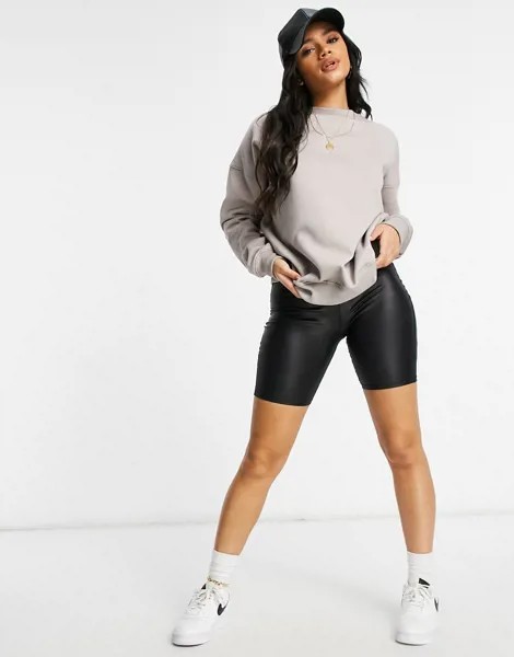Базовый oversized-свитшот Missguided-Серый