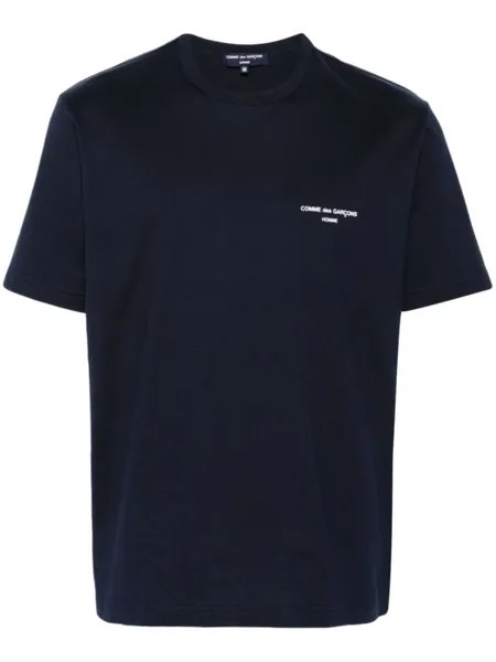 Comme des Garçons Homme футболка с логотипом, синий