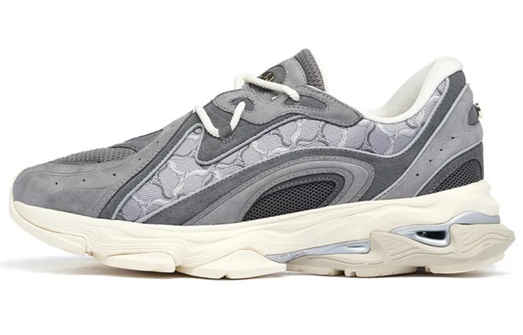 Кроссовки LI-NING 1990 Lava Lifestyle Shoes Men Low-top Haze Gray, цвет Tile gray/haze gray