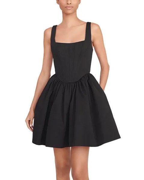 Пейзажное платье STAUD, цвет Black