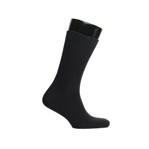 Мужские носки RusExpress, 1 пара, классические, махровые, размер 29, черный