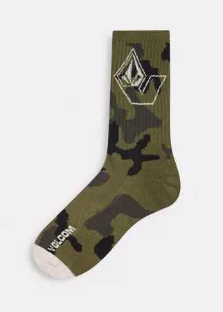 Зеленые носки Volcom Vibes-Зеленый цвет