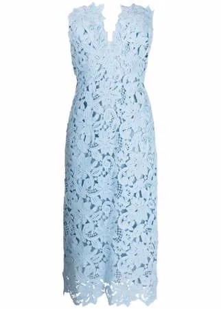 Ermanno Scervino платье миди с цветочной вышивкой
