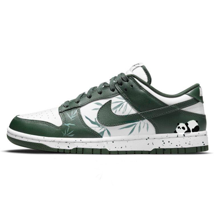 Кроссовки Nike Dunk Skateboarding Shoes Unisex Low-top White/green, зеленый