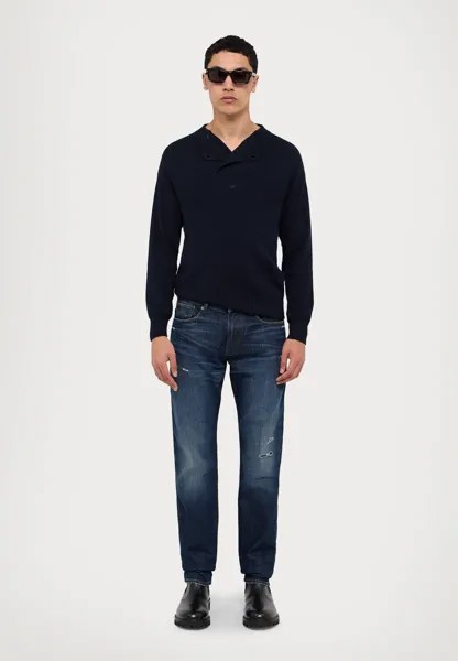 Джинсы узкого кроя Emporio Armani, синий деним