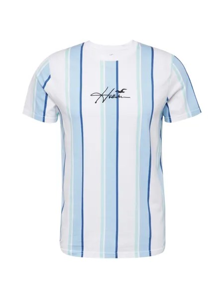 Футболка Hollister, синий/пастельный синий