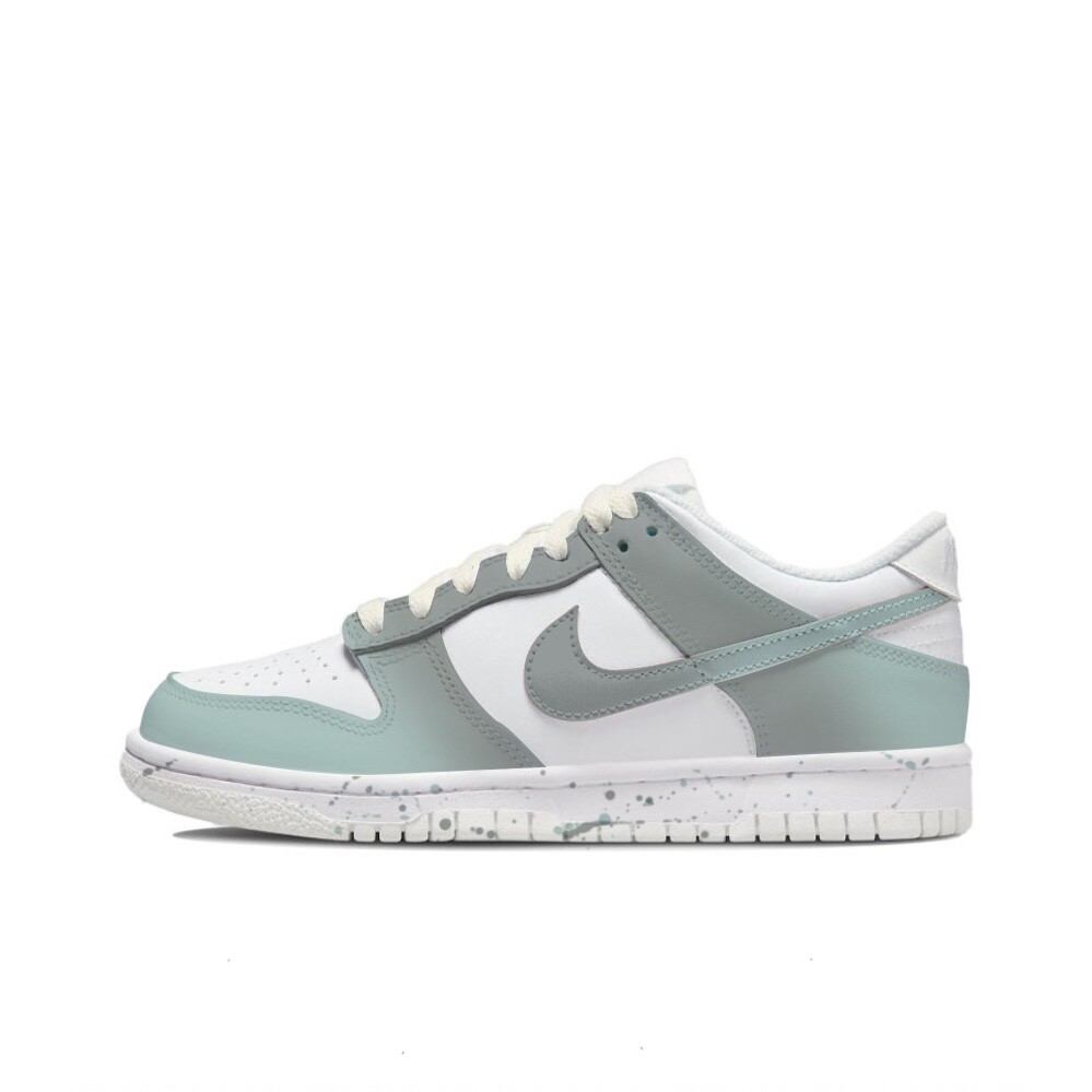 Кроссовки Nike Dunk Skateboarding Shoes Women's Low-top Grey/green, зеленый