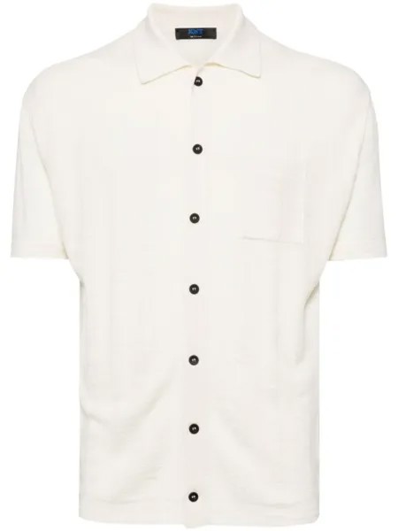 Kiton кардиган с короткими рукавами, нейтральный цвет