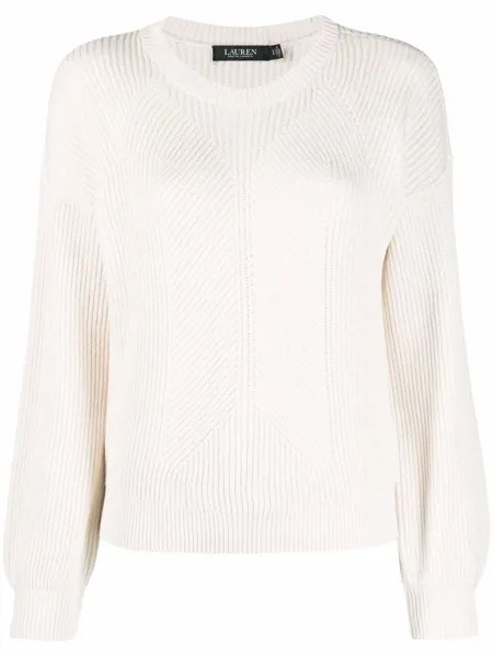 Lauren Ralph Lauren ribbed-knit wide-sleeves jumper