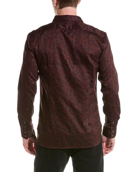 Спортивная рубашка узкого кроя John Varvatos Ross, красный
