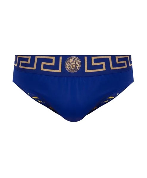 Плавки с логотипом Versace, синий