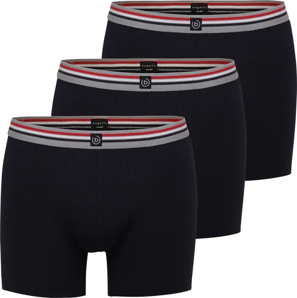 Трусы Bugatti Long Pants 3er Pack, темно синий